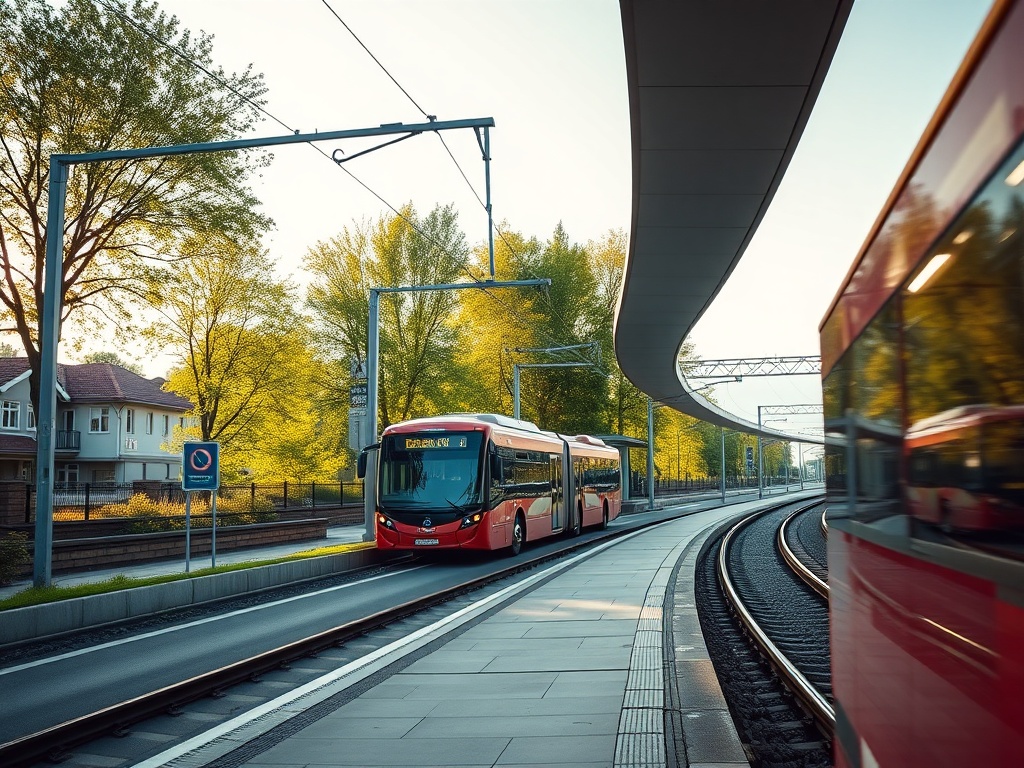 Ilustracja przedstawiająca samochód elektryczny ładowany przy stacji, symbolizujący przyszłość motoryzacji w Jastrzębiu-Zdroju.